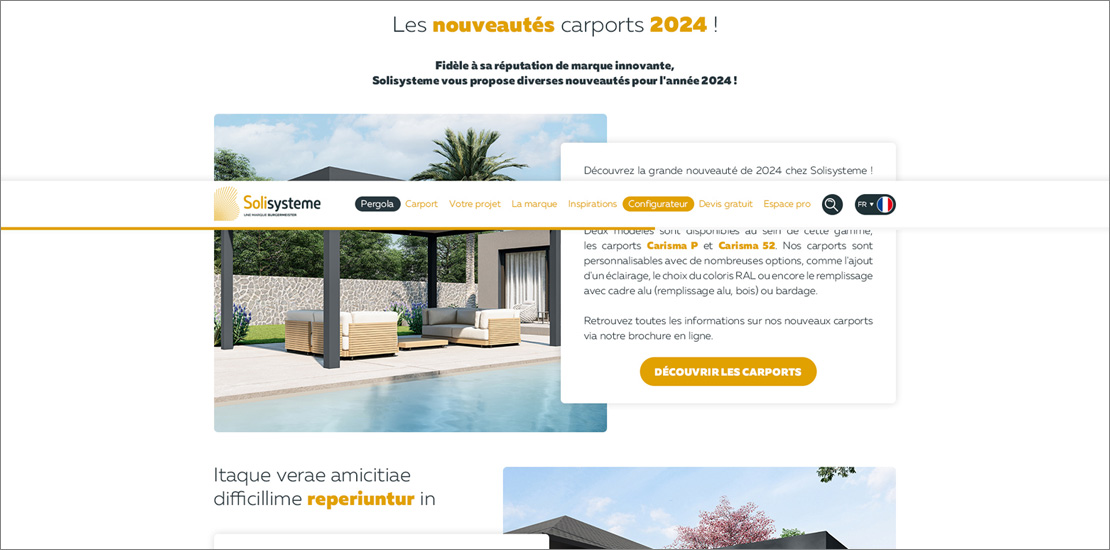 Page type d'une page CMS